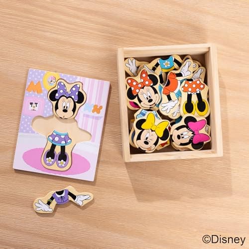 Melissa & Doug Disney Minnie Mouse Dress-Up Puzzle, 18 Pieces Mix and Match Outfits, Sorting & Matching Toy with Storage Case, Educational Puzzle for Toddlers Ages 3+ — view 7