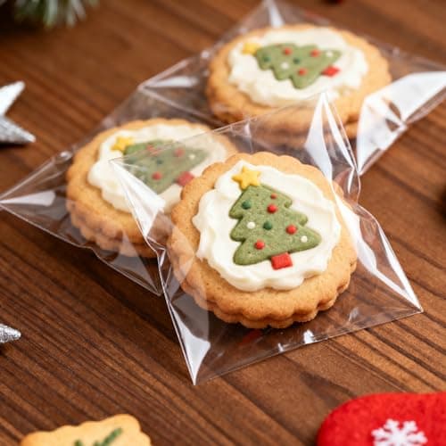 Clear Self Sealing Cellophane Bags,4x6 Inches 200 Pieces Cookie Bags Resealable Cellophane Bag for Packaging Packaging Cookies — view 5