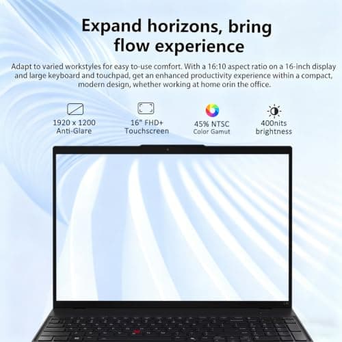 Lenovo ThinkPad L16 (Premium E16) AI Business Laptop (16" FHD+ Touchscreen, Intel 12-Core Ultra 5 225U (> Ultra 7 155U), 32GB DDR5, 1TB SSD), Backlit, Fingerprint, Thunderbolt 4, IR Webcam, Win 11 Pro — view 3