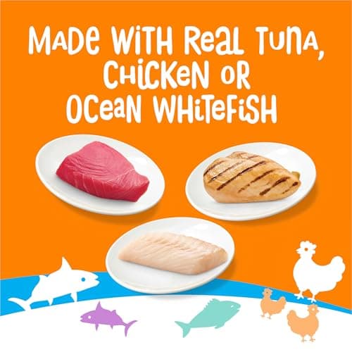 Friskies Purina Lil’ Lickables with Chicken, with Tuna or with Ocean Whitefish Variety Pack Lickable Cat Treats  - 10 oz (Pack of 20) — view 2