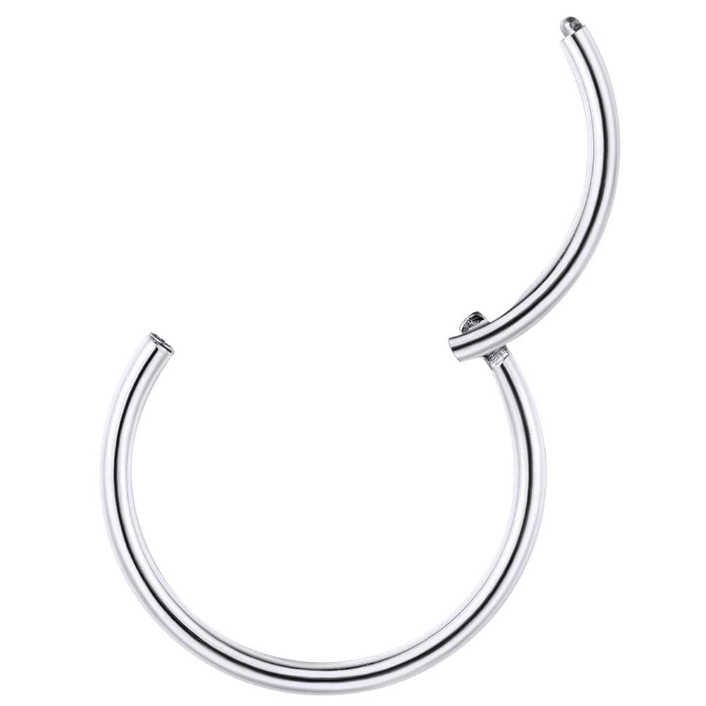 PROSTEEL Un Piercing Nariz Aro Septum Acero Quirurgico, Pendientes Nostril Labio Tragus con Calibre 20G / 18G Grosor, 6-10 mm Diámetro, Plateado/Dorado/Rosado/Negro — view 14