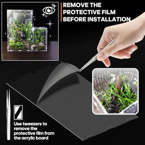 Cjuahsvior 2X Jumping Spider Enclosure, Tarantula-Enclosure Large Acrylic Terrarium, Reptile Enclosure Jumping Spider Accessories — view 2