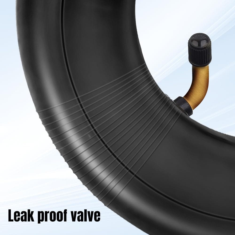 2 Pack Inner Tube, Heavy Duty 2.80/2.50-4 inch Lawn Mowers Tube Tyre with Bent Valve Shaft TR87 Wheelbarrow Hose Inner Tube for Lawnmowers Wheelbarrows Garden Trailers Go Karts — view 5