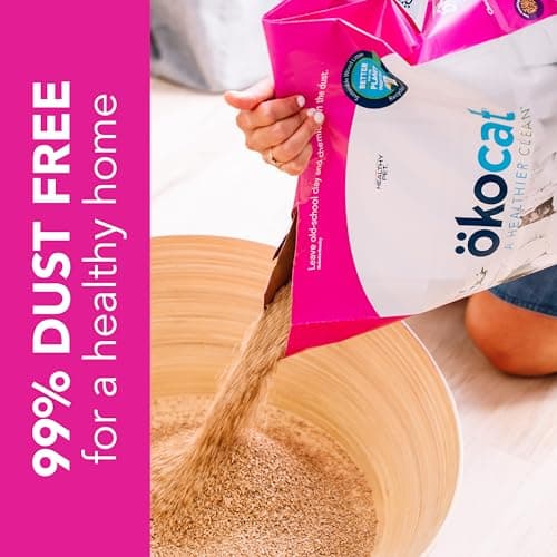 ökocat Super Soft Wood Unscented Clumping Cat Litter, 10.6 Pounds - Natural Ingredients, Stops Odor, Clumps Solid, 99% Dust Free, Great for All Cats, Sensitive Paws, Kittens — view 5