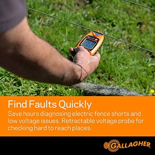 Gallagher Smartfix Fence Volt & Current Meter | Fault Finder for Electric Fencing | Digital Display with Directional Arrows | Measures Voltage, Amperage & Short Location | Saves Time on Repairs — view 2