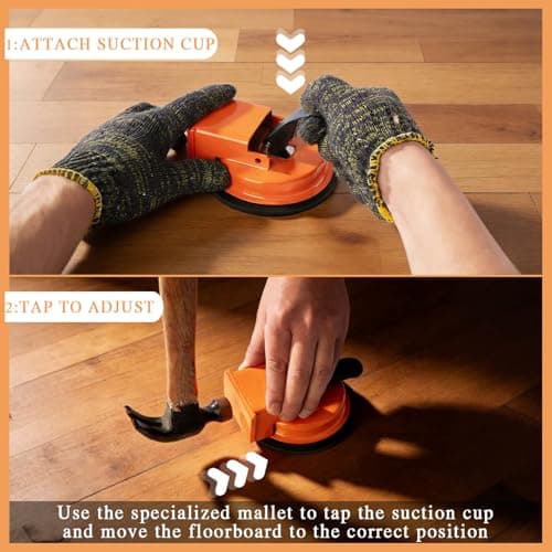 Floor Gap Fixer Tool, Laminate Flooring Tools Floor Gap Fixer, Heavy Duty Floor Gap Tool for Laminate Wood Flooring Gap Repair & Installation Hjpzrui — view 3