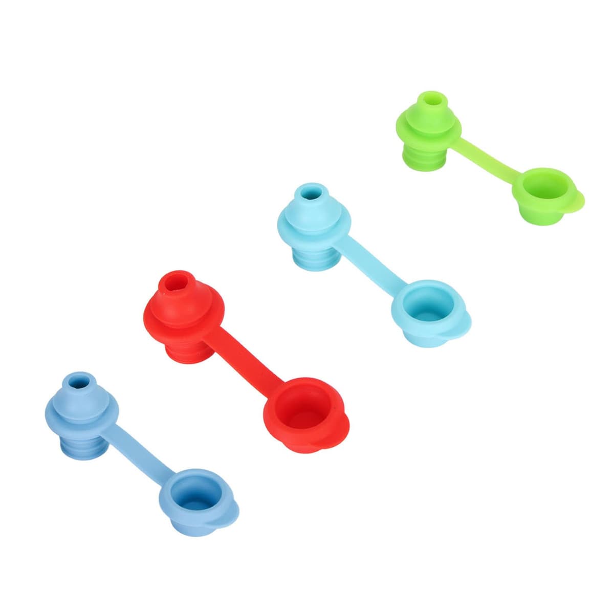 Hidyliu Silicone Proof Sipping Spout Cap Turning Water Bottle Into Straw Cup for Kids Children, Lightweight and Durable, 4Pcs Sippy Spout for Standard 28mm Water Bottles, Safe for Infants and Adults — view 6