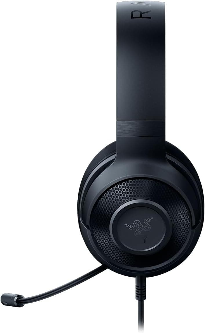 Razer Kraken X Lite - Wired Ultralight PC Gaming Headset - Surround Sound bendable cardioid microphone (230g light, 3.5 jack for PS4, PS5, Switch, Xbox One, Xbox Series X|S) Black — view 7