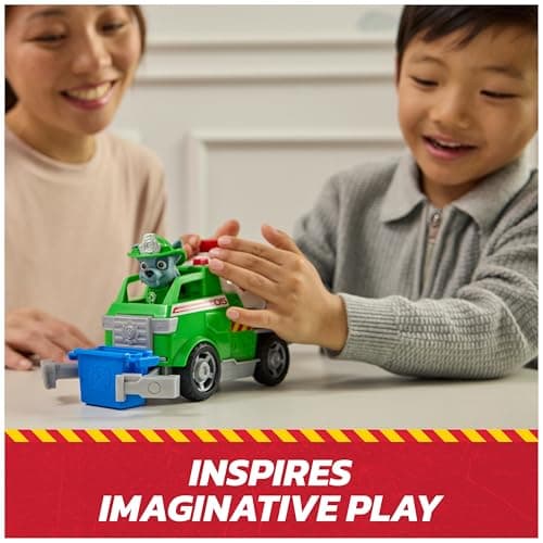 PAW Patrol Fire Rescue: Rocky Rescue Fire Tanker with Action Figure, Grab Claw and Toy Truck, Kids Toys for Boys & Girls Ages 3 and Up — view 6