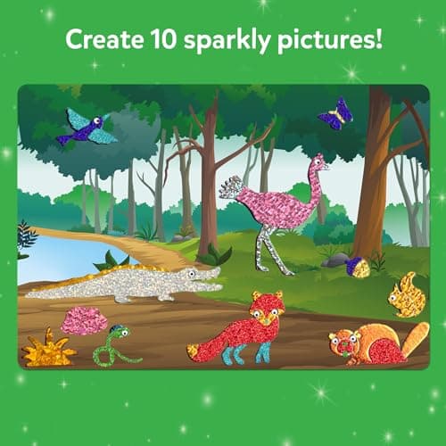 Skillmatics Foil Fun - Animals, No Mess Art for Kids, Travel Toys, Craft Kits, DIY Creative Activity, Screen-Free Entertainment, Gifts for Boys & Girls Ages 4, 5, 6, 7, 8, 9 — view 3