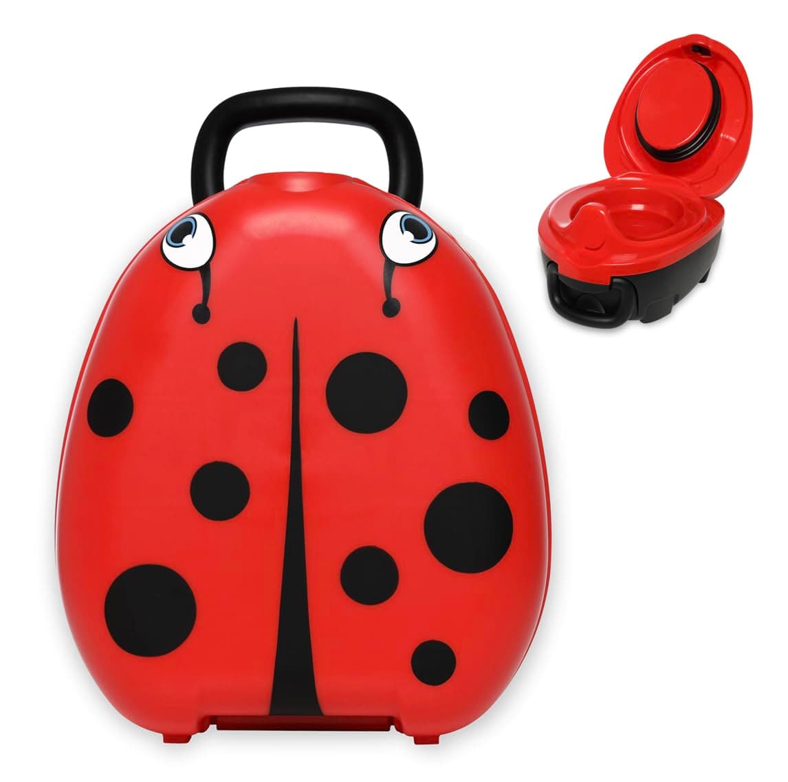 My Carry Potty - galardonado asiento de inodoro portátil para bebés, niños y niñas para llevar a cualquier lugar (Verde pastel) — view 15