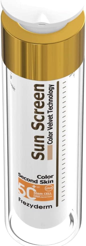 FrezyDerm Sun Screen Velvet Crema Orotectora Solar Facial SPF 50+ con color Textura Aterciopelada, Nude — view 5