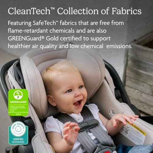 UPPAbaby Mesa V3 Infant Car Seat - Easy Installation + SmartSecure Technology - Attaches to Stroller | Base + Infant Insert Included - Ada (Sandstone) — view 2