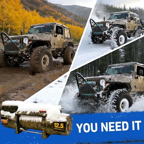 COVERTIFY Winch Cover, 600D Heavy Duty Winch Cover 12000lb, Waterproof Dustproof Sunproof Tear-resistant Cover 8000 - 17500lbs for Badlands Outdoor All-Weather Protection , 21.5” x 9.5” x 7.5” — view 3