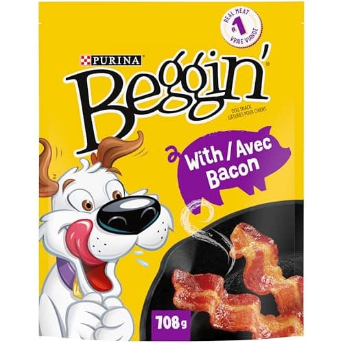 Beggin' Strips Dog Treats, Bacon - 708 g Pouch (1 Pack)
