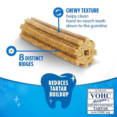 DentaLife Daily Oral Care Dog Treats for Small and Medium Dogs, Chewy Dental Treat to Freshen Breath and Fight Tartar, Chicken Flavor - 40 ct. Pouch