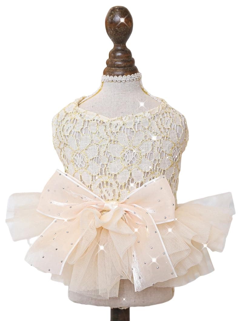 MaruPet Fashion Sweet Puppy Dog Chiffon Princess Dress for EXTRAL Small and Small Dog Pink S — view 54