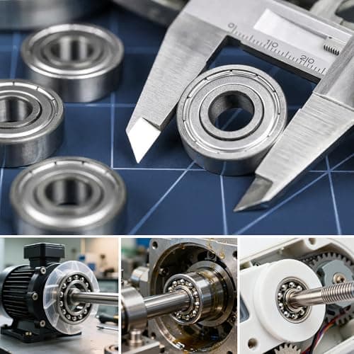 Dianrui 38 PCS 608RS & 608ZZ Ball Bearings Assortment Kit, Small Bearings Carbon Steel Deep Groove Bearing, for Furniture Wheel, Roller Skates, 3D Printing and ect (8mm x 22mm x 7mm) — view 3