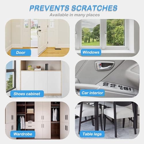 Cat Scratch Protector 7.87" x 197" Self-Adhesive Single Side Furniture Protectors from Cats Scratch, Cat Couch Scratch Protector, Transparent DIY Cutting Anti Scratch Furniture — view 5