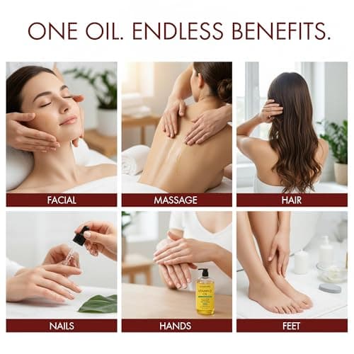 Majestic Pure Vitamin E Oil - 100% Pure & Natural, 20,000 IU | Premium Grade, Cold-Pressed and Tocopherol to Repair Dry, Damaged Skin| Moisturizing Skin, Hair and Scalp 8 Fl Oz — view 2