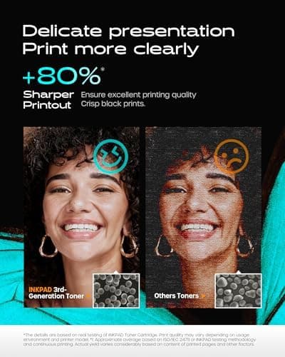 iNKPAD 219A 219X MFP 3302FDWG Tóner con Chip Compatible con HP Color LaserJet Pro MFP 3302FDWG 3302SDWG 3302FDW 3302SDW 3302FDN 3202DW 3302FDNG 3202DN W2190A W2191A W2192A W2193A W2194A 4 Unidades — view 4