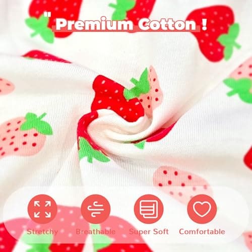 PETCARE Cartoon Dog Shirts for Small Dogs Cute Dog Clothes Red Strawberry Tshirt Soft Cotton Puppy Pajamas Breathable Sleeveless Pet Tank Top Spring Summer Dogs Clothes for Chihuahua Yorkie Shih Tzu — view 6