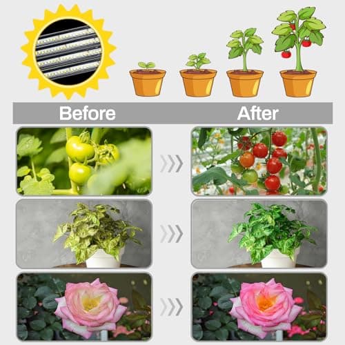 LEOTER Grow Lights for Indoor Plants - 84 LED Full Spectrum Clip Plant Growing Light (2 Heads Light) — view 5