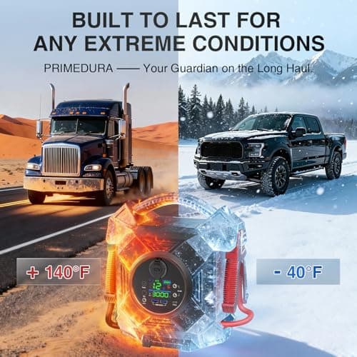 30000A 1S Startup Truck Jump Starter Heavy Duty,CAT797 12V/24V Smart Switching Lithium Battery Charger Booster Pack for Extreme -40°F to 140°F,for Diesel Engines Up to 50L and Gasoline Up to 99L — view 3