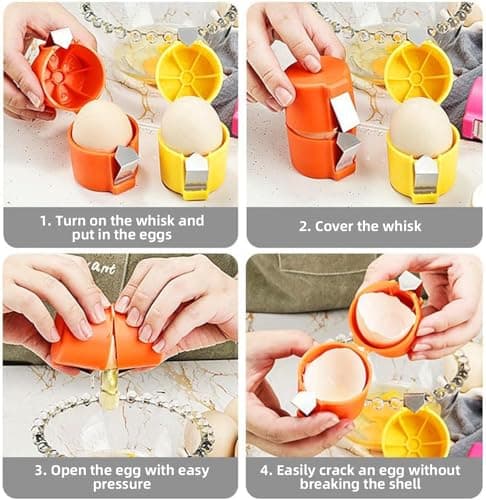 Egg Shell Opener，2026 New Eggshell Cracker, Quickly Cuts Hard-Boiled Eggs, Boiled Egg Peeler, Stainless Steel Eggshell Breaker, Effortless Kitchen Gadget (3-Piece Set) — view 6