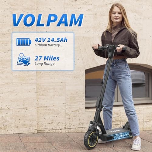 Electric Scooter, 350W Scooter, 19 MPH Max Speed & 15/23 Miles Range, Quick Folding Design, 8.5" Solid Tire, Comfortable Riding, Widened Deck, Cruise Control, Smart APP — view 4