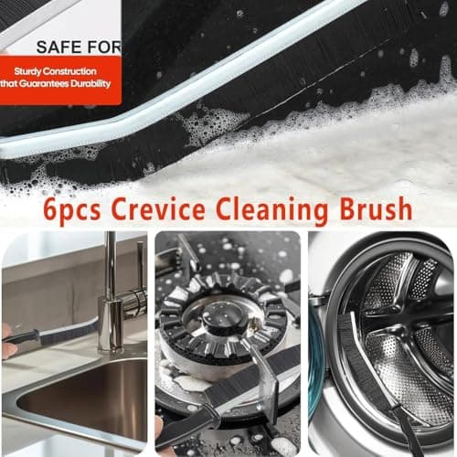 Washing Machine Cleaner Brush Set (6-Pcs) for Front & Top Load Washers – Deep Cleaning Kit for Rubber Seal, Drum, Dispenser, Tight Gaps & Multipurpose Cleaning in Kitchen, Bathroom & Home — view 2
