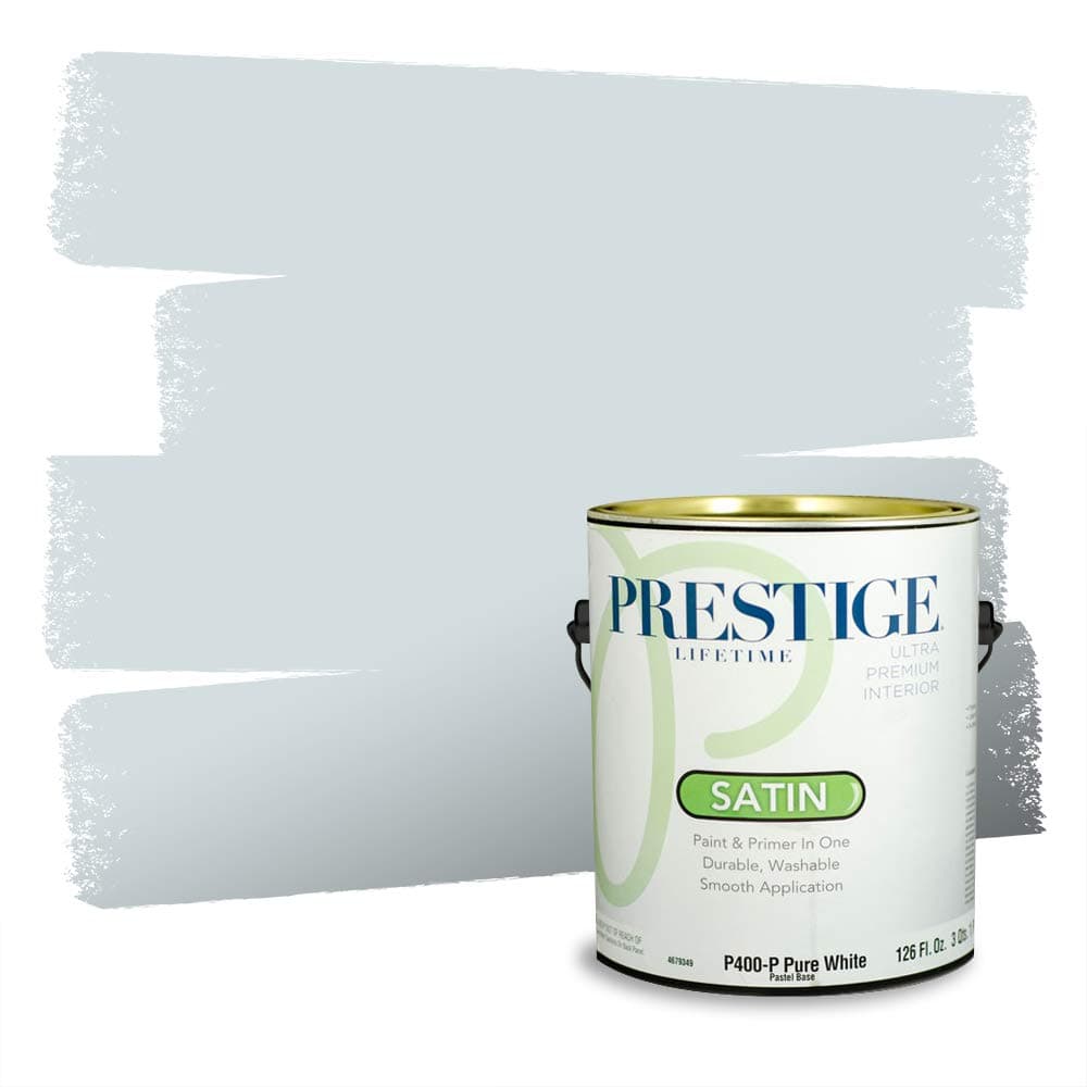 PRESTIGE Paints Interior Paint and Primer In One, 1-Gallon, Semi-Gloss, Comparable Match of Valspar* Dewdrop* — view 345