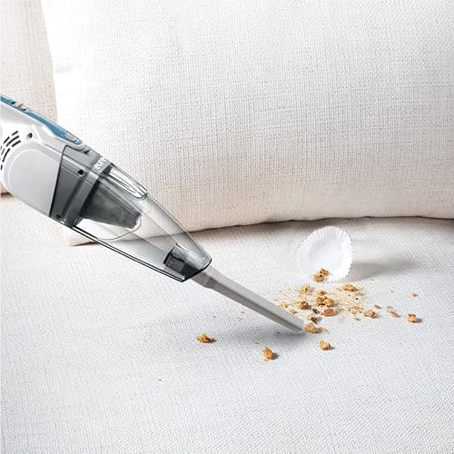 Eureka Home Lightweight Corded Stick Vacuum Cleaner, Powerful Suction Convenient Small Vacuum for Hard Floor, 3-in-1 Hand Vacuum, Aqua Blue, NES100 — view 5