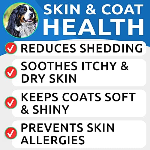BARK&SPARK Omega 3 for Dogs - 360 Fish Oil Treats for Dog Shedding, Skin Allergy, Itch Relief, Hot Spots Treatment - Joint Health - Skin and Coat Supplement - EPA & DHA Fatty Acids - Alaskan Salmon — view 2