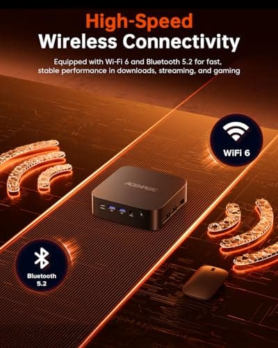 ACEMAGIC K1 Gaming Mini PC Ryzen 7 7730U 16GB 512GB SSD Windows 11 Pro — view 5