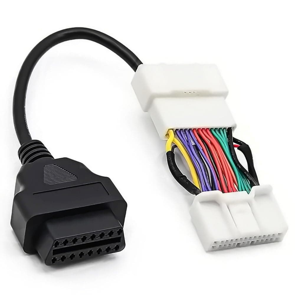 OBD2 OBDII Diagnostic Cable Adaptor 26 Pin to 16 Pin Compatible with 2019-2021 Tesla Model 3/Y