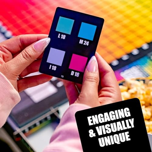 HUES and CUES - Vibrant Color Guessing Board Game for 3-10 Players Ages 8+, Connect Clues and Guess from 480 Color Squares — view 5