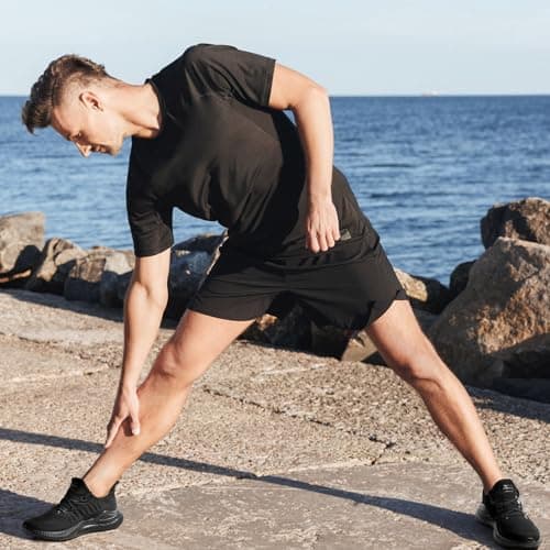 VRCLUB Mens Wide Shoes Slip on Walking Sneakers Breathable Tennis Running Gym Men Comfortable Black Workout Athletic Jogging 13