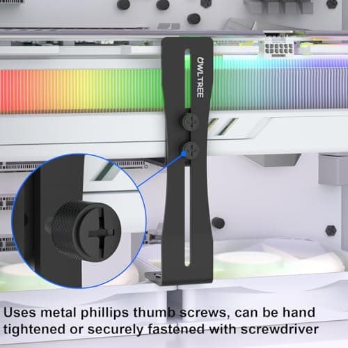 OwlTree GPU Support Bracket Graphics Card Stand Holder GPU Sag Bracket Supprt Fans 12cm and 14cm Fans (0.24 to 4.92 inch) — view 2