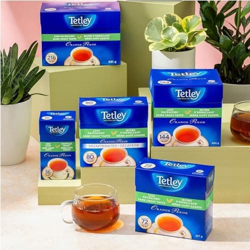 Tetley Orange Pekoe Black Tea - 36 Tea Bags, 113 Grams, Kosher, Contains Caffeine — view 7
