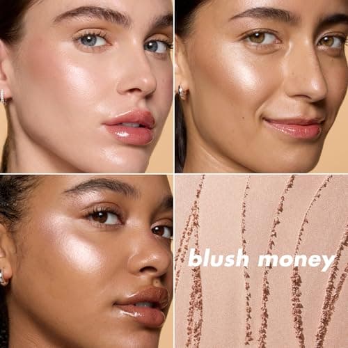 e.l.f. Halo Glow Silky Powder Highlighter, Long-Lasting Luminous Face Finish, Cake-Resistant With Micro-Shimmer, Vegan & Cruelty-Free, Blush Money — view 3