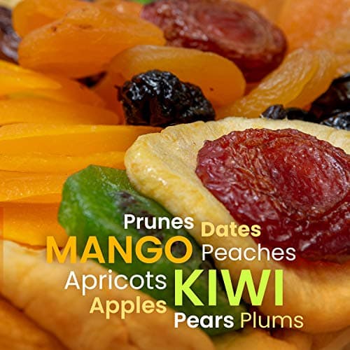 Dried Fruit Gift Basket for Valentines Day – Healthy Gourmet Snack Box - Holiday Food Tray - Variety Snacks - Birthday, Sympathy, Mom, Dad, Corporate Tray - Bonnie & Pop — view 3