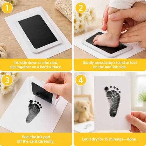 OUKANG Inkless Baby Hand and Footprint Kit — view 3
