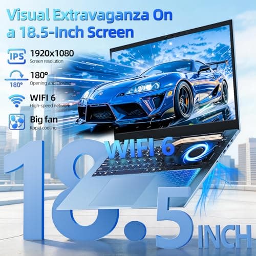 AKCHART 18.5 Inch Laptops with 16GB RAM 1TB SSD Ordinateur Portable — view 2
