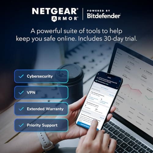 NETGEAR Nighthawk WiFi 6 Router (RAX36) – Router Only, AX3000 3 Gbps Wireless Speed – Dual-Band Gigabit Internet – Covers 2,000 sq. ft., 25 Devices – Built-in VPN, USB 3.0, Gaming — view 2