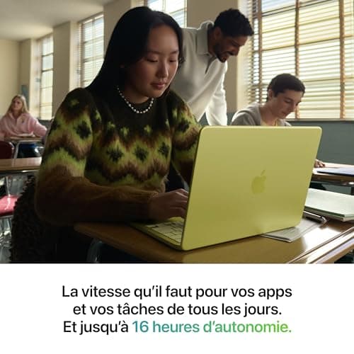 Apple 2026 MacBook Neo 13-inch Laptop with Apple A18 Pro chip (6‑core CPU and 5‑core GPU, 8GB Unified Memory, 256GB) - Blush - French Keyboard — view 2