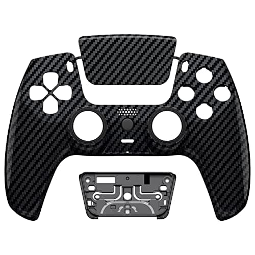 eXtremeRate Luna Redesigned Graphite Carbon Fiber Front Shell Touchpad Compatible with ps5 Controller BDM-010 020 030 040 050, Replacement Custom Touch Pad Cover Compatible with ps5 Controller — view 2