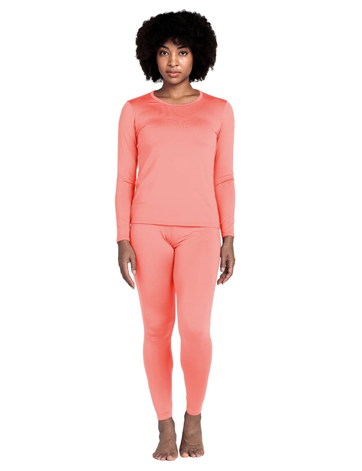 LAPASA Conjunto Ropa Termica Mujer Extra Calido Set Interior Camiseta Manga Larga Malla Termico Deportiva Invierno Frio Extremo Deporte Esqui Montaña L17/L41/L44 — view 17
