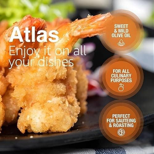Atlas Organic Extra Virgin Olive Oil 750ml | Earliest Harvest Moroccan EVOO | First Cold Pressed, Ultra-Low Acidity <0.2%, Single Origin, Polyphenol Rich, Dark Glass Bottle — view 3