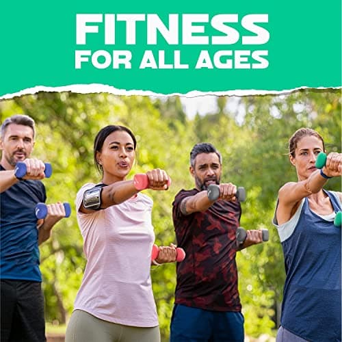Yes4All Dumbbell Neoprene, poids et haltere, Weight set, hand weights for women, dumbbells pair, free weights (D. Green - 5lbs) — view 6